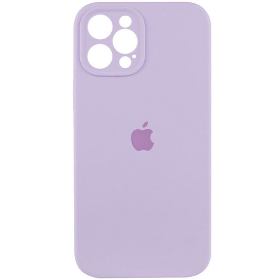 Чохол Silicone Case Full Camera Protective (AA) для Apple iPhone 12 Pro (6.1") Бузковий/Lilac