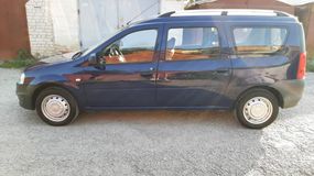 Рейлінги Хром Пластикові ніжки для Renault Logan MCV 2005-2013 рр