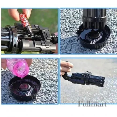 Пулемет автомат для мыльных пузырей BUBBLE GUN BLASTER |Машинка для пузырей |Пистолет с бульбашками |Пузырятор | Зображення 6