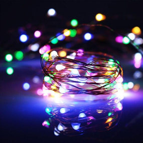 Світлодіодна гірлянда дріт 20 м LED з пультом USB МУЛЬТИК