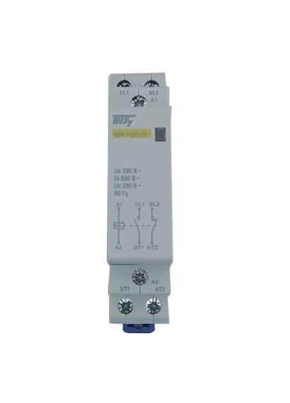 Контактор модульный КМ-1-25-11 25А 230AC 1NO-1NC 2р 1мод. Ny95503807 | Зображення 1