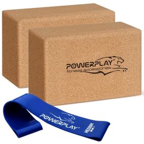Блоки для йоги 2шт. Паверплей PP_4006 з пробкового дерева Cork Yoga Block (пара)