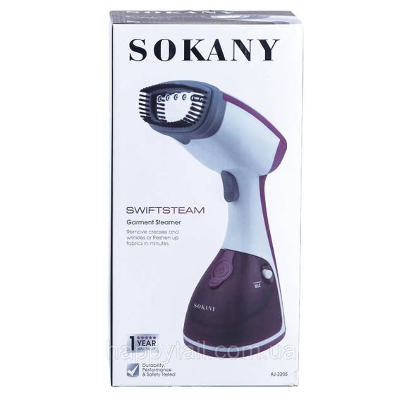 Ручний відпарювач для одягу SOKANY  250 мл  Темно-синій Lugi AJ2205BL | Зображення 9