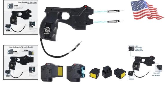 Самый Мощнейший Парализатор (шокер) Стреляющий электрошокер Taser Stage Eagle USA + лазер Топ Продаж + 3 Картриджа | Зображення 2