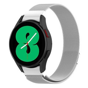 Миланский сетчатый ремешок Primolux для часов Samsung Galaxy Watch 5 / Watch 5 Pro - Silver