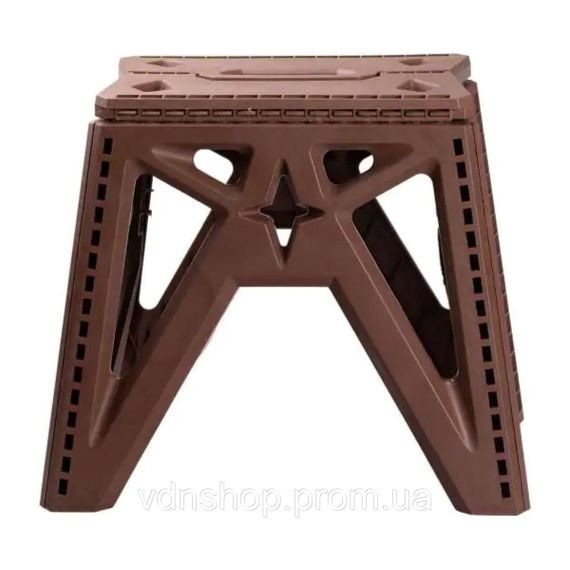 Пластиковая складная табуретка туристическая походный раскладной табурет для кемпинга SJ-0102BR | Зображення 1