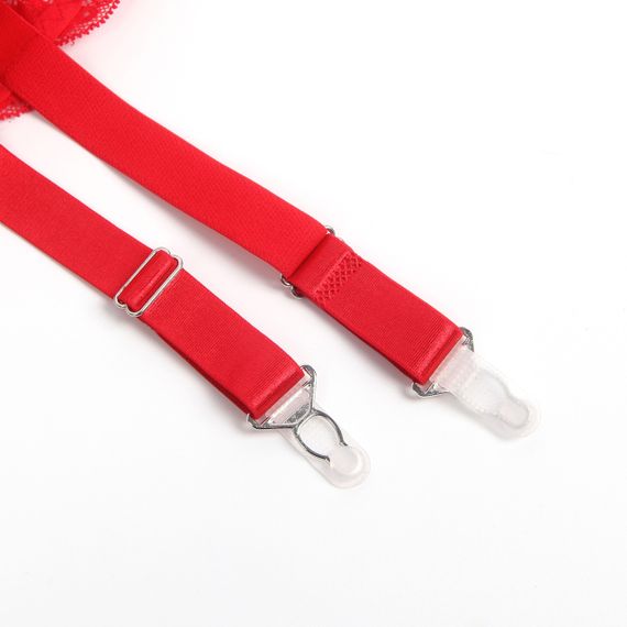 Кружевной пояс для чулок StarNight красный, XS-S sexstyle | Зображення 3