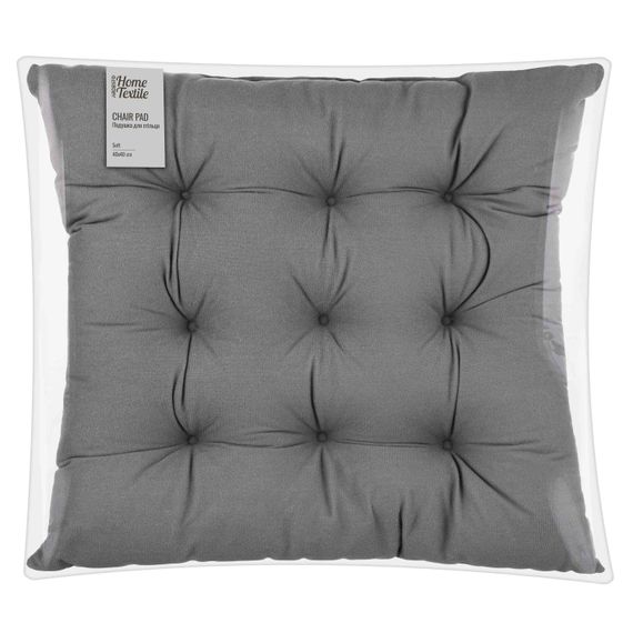 Подушка для стільця Ardesto Soft 40х40см, 100% поліестер, сірий (ART03SG)