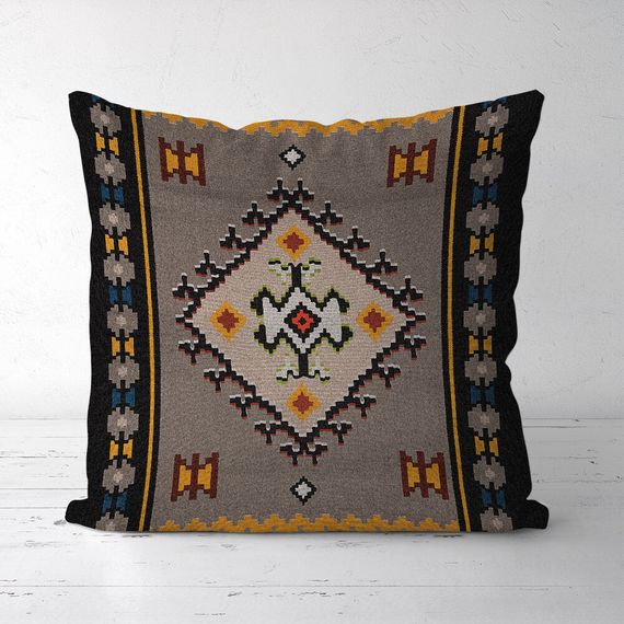 Подушка декоративная Soft Вишивка ромб 45x45 см (45PST_23J001) | Зображення 1