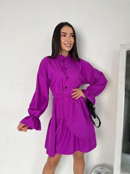 Женское красивое легкое платье хлопковое NB24005 размер 46/48, цвет фуксия | Зображення 3