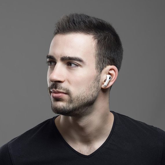 Беспроводные наушники BOROFONE BW59 Plus True wireless ANC noise reduction BT headset White | Зображення 7