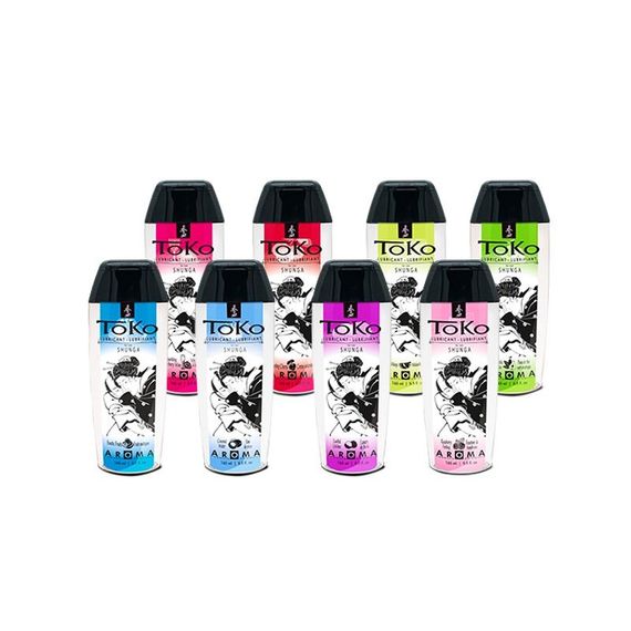 Лубрикант на водній основі Shunga Toko AROMA – Raspberry (165 мл), не містить цукру | Зображення 1