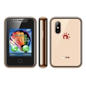 Міні мобільний телефон AIEK BM 8XR 2SIM Mini Gold (код: SKU-2163822381)