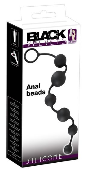Анальні кульки - Black Velvets Anal Beads Sex Aura | Зображення 4