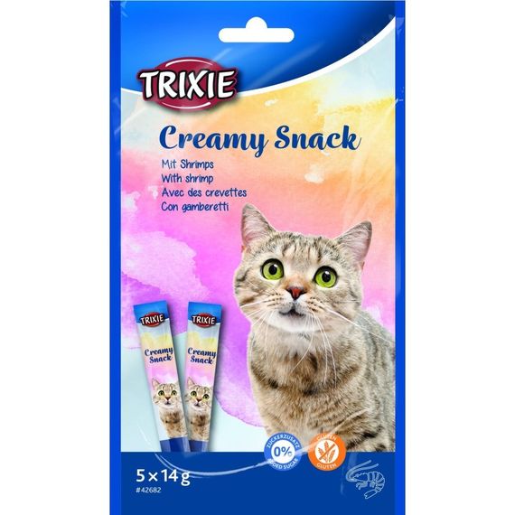 Ласощі для котів Trixie Creamy Snacks з креветками 5 шт х 14 гр