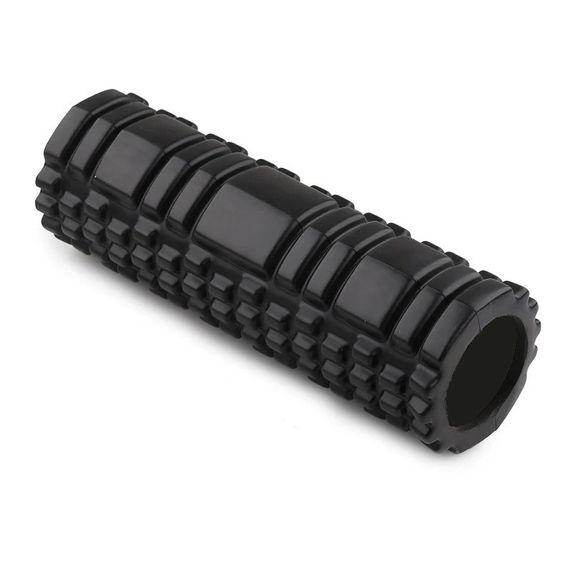 Массажный ролик (роллер) Паверплей 4342 Massage Roller Черный (30x10см.) | Зображення 1