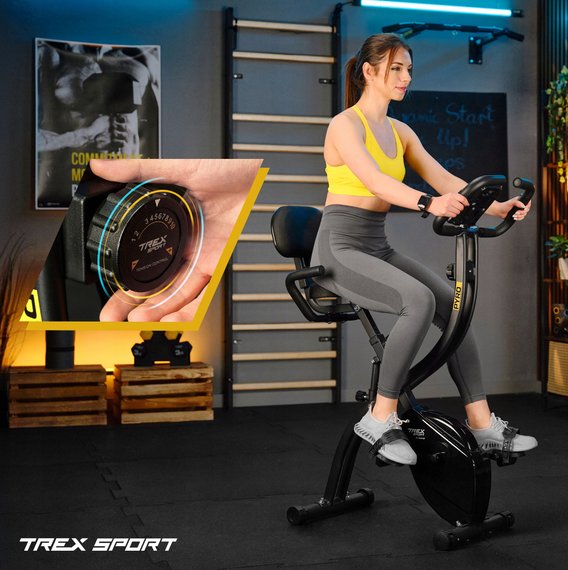 Велотренажер Trex Sport TX-360XB PYRO магнітний чорний | Зображення 2