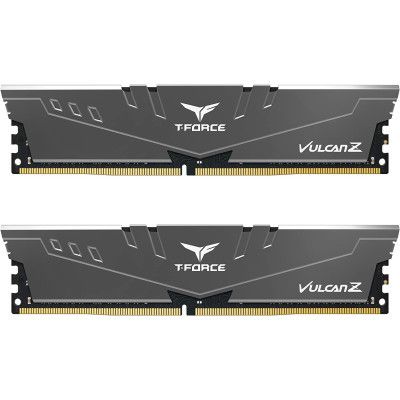 Модуль памяти для компьютера DDR4 16GB (2x8GB) 3600 MHz Vulcan Z Gray Team (TLZGD416G3600HC18JDC01)