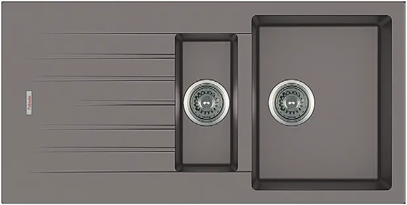 Кухонна мийка Fabiano Classic 100x50x15 Beton 8221.301.0652