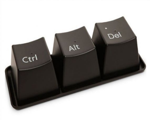 Оригінальні чашки Ctrl Alt Del (Чорні) | Зображення 2