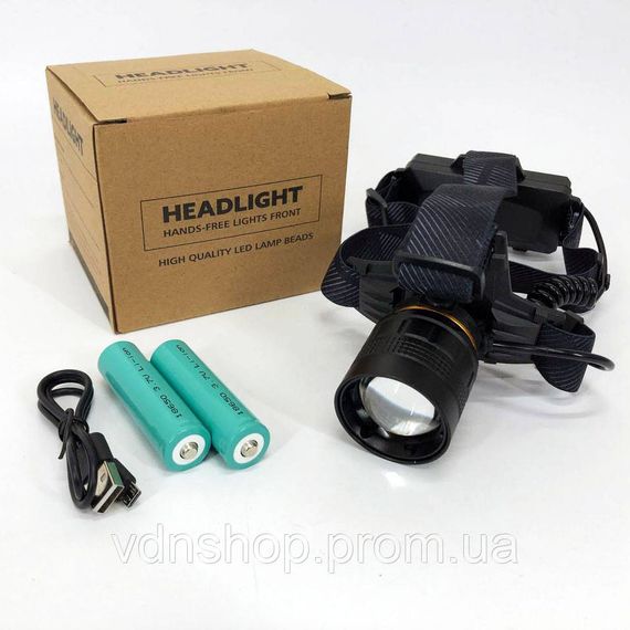 Ліхтарик на голову для роботи Bailong, Налобний ліхтар зі зручним ремінцем для голови NZ-84 | Зображення 2