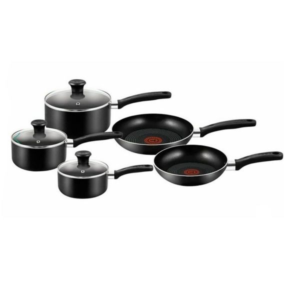 Набір посуду Tefal Essential B179ASDI 8 предметів, каструлі та сковорідки з кришками | Зображення 1