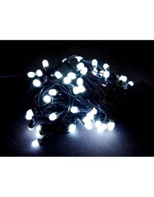 Гірлянда Led на 100 великих матових діодів електрична з контролером Білий