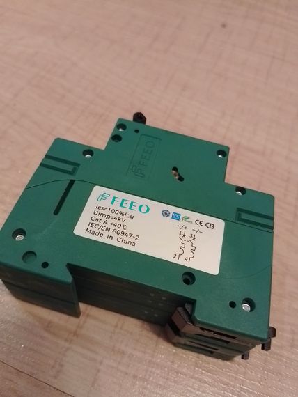 Автоматичний вимикач Feeo DC 25A 2P для сонячних панелей 2P | Зображення 6