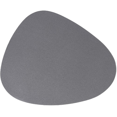 Серветка сервірувальна (плейсмат) з екошкіри Крапля, колір - срібло 45*37см