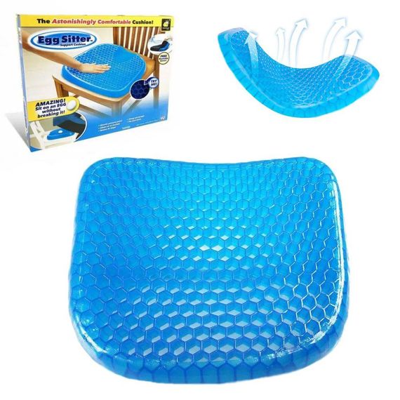 Ортопедична гелева подушка для сидіння Egg Sitter / Подушка для розвантаження хребта