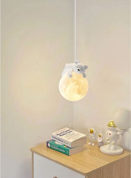 Люстра підвісна на 1 лампочку 27607 Білий 25-150х14х14 см. | Зображення 9