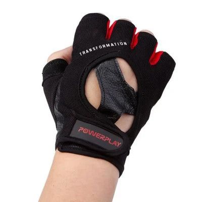 Перчатки для фитнеса PowerPlay 2222 Чорні XL (PP_2222_XL_Black) | Зображення 1