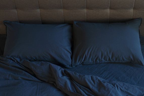 Комплект постільної білизни SoundSleep Stonewash Adriatic Dark Blue Полуторний 160х220 см синій (92669536) | Зображення 6