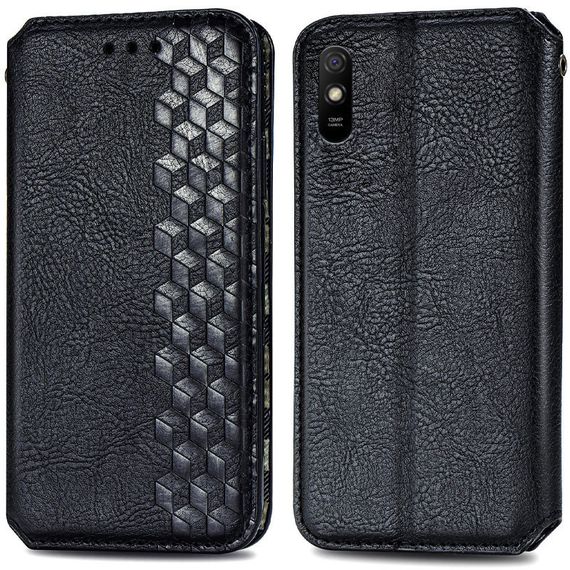 Шкіряний чохол книжка GETMAN Cubic (PU) для Xiaomi Redmi 9A | Зображення 1