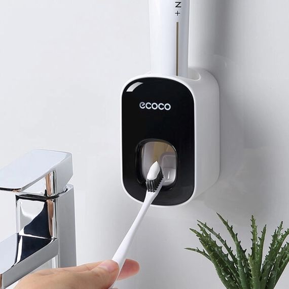 Видавлювач зубної пасти (дозатор, диспенсер) Ecoco, чорний