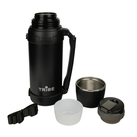 Термос туристичний Tribe Family line 2,5 л з ситечком, колір Чорний T-DG-0002-black | Зображення 1