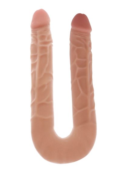 Подвійний фалоімітатор ToyJoy Double Dong, бежевий Sex Aura