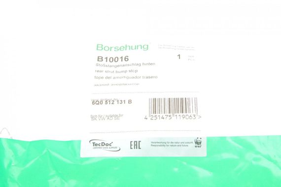 Отбойник амортизатора заднего VW Polo 01-09 OE VAG  B10016 | Зображення 4