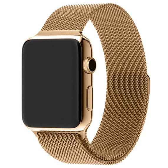 Ремінець Milanese Loop Design для Apple Watch 38/40/41/42mm(ser.10) Rose Gold