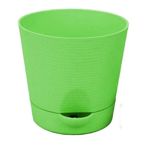 Горщик Фіалка 0.7 л з системою прикореневого поливу салатовий