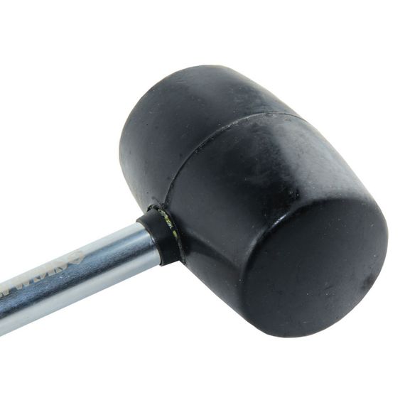 Киянка резиновая Sigma 450 г черная, металлическая обрезиненная рукоятка (4317481) | Зображення 1