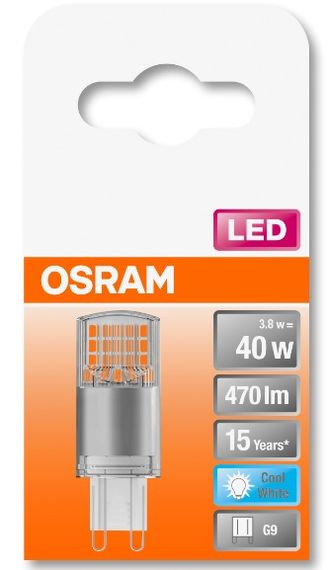 Лампа светодиодная OSRAM LEDPIN40 3,8W / 840 230V CL G9 FS1 (4058075432420) | Зображення 5