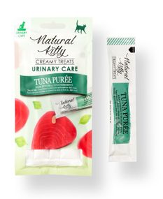 Ласощі для котів з тунцем Natural Kitty Functional Creamy Treat Tuna Puree Urinary Care, 4 шт х 12 гр