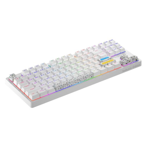 Клавіатура Hator Rockfall 2 Mecha TKL Authentic Edition Aurum Milky Way Silent USB White (HTK-531) | Зображення 1