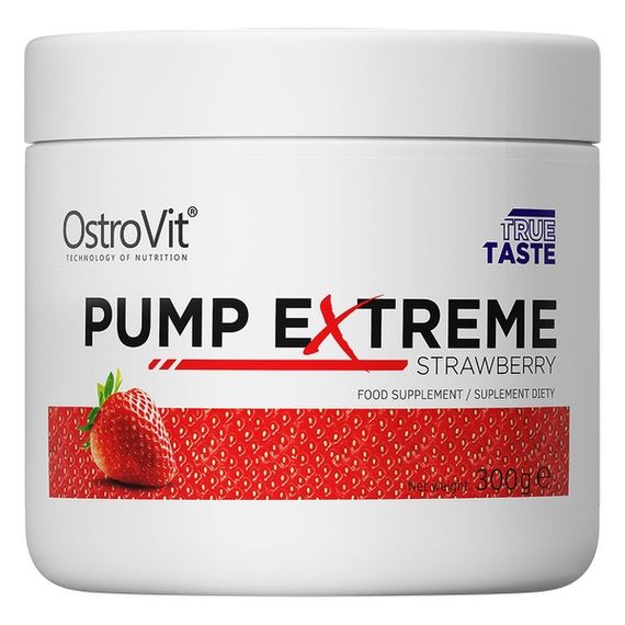 Комплекс до тренування OstroVit Pump Extreme 300 g /30 servings/ Strawberry