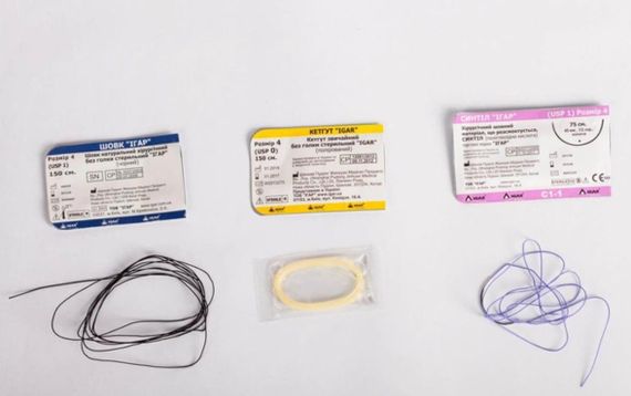 КЕТГУТ ХИРУРГИЧЕСКИЙ без иглы стерильный торговой марки IGAR метрический №2 (USP 4/0) 1.5 м