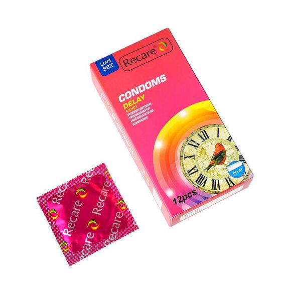 Презервативи Recare Delay Candy Condoms 12 шт, пролонгувальний ефект, цукерковий аромат | Зображення 1