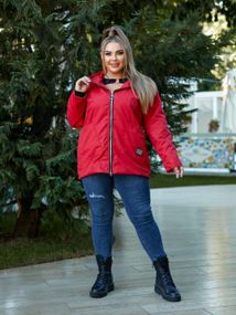 Жіноча демісезонна куртка-вітрівка, Sofia Мод. 115 Червоний, 58-60