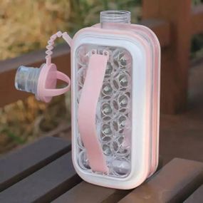 Силиконовая форма для льда ICE CUBE TRAY Розовая