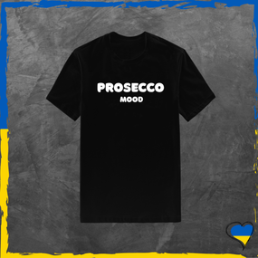 Футболка жіноча Prosecco Mood футболка з бавовни базова Чорний, M